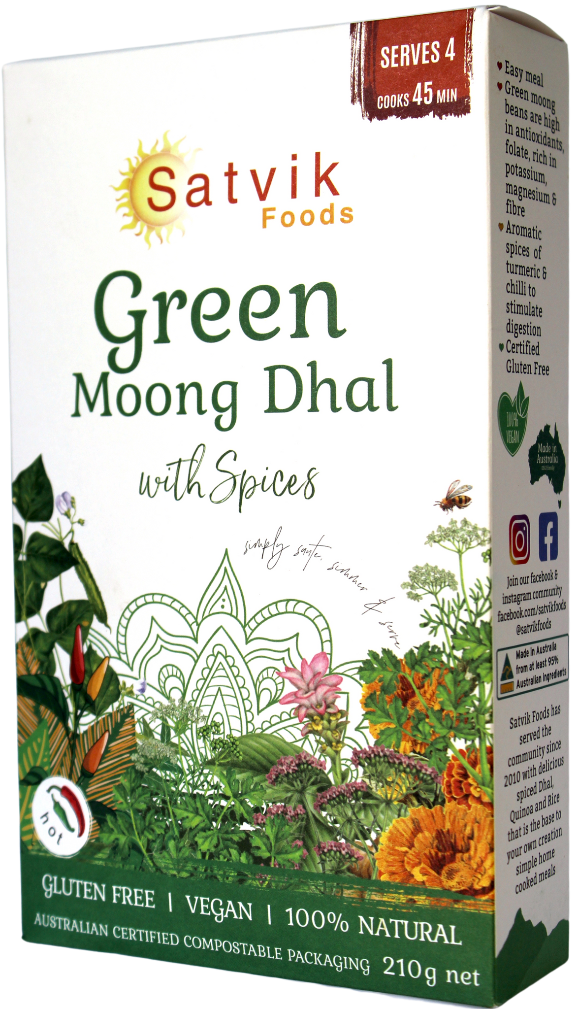clean eating is delicious with our green moong dhal make at home packs. ready in minutes