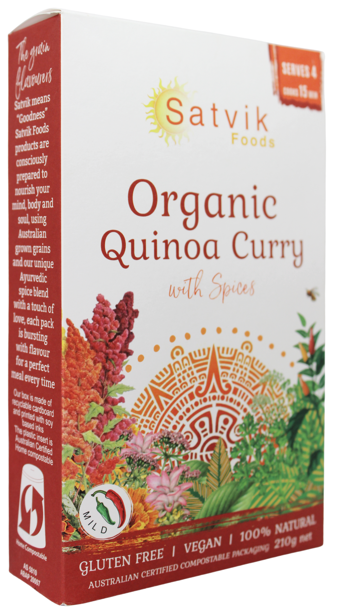 organic quinoa curry is a superfood that features fresh locally picked curry leaves
