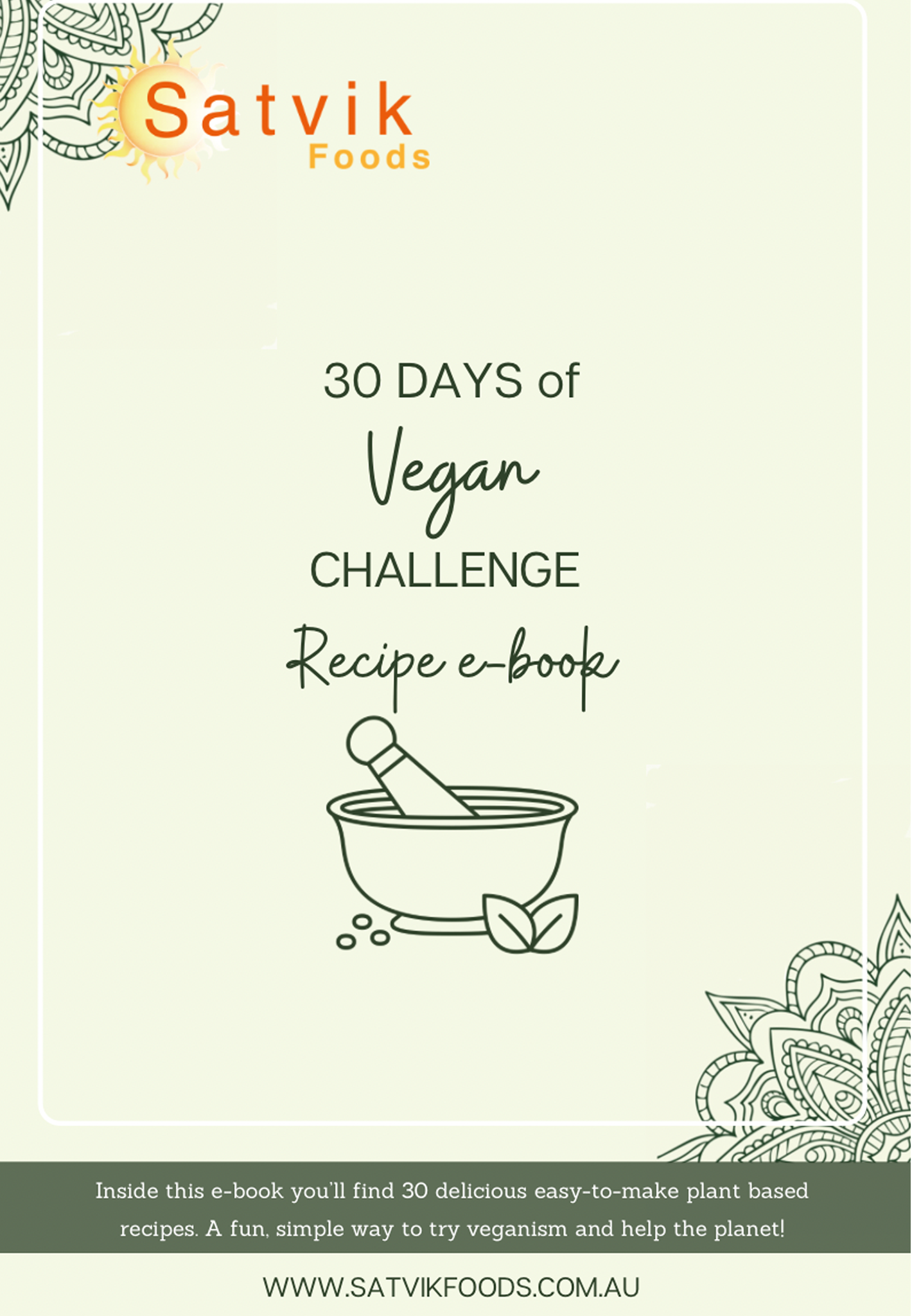 30 days of vegan challenge recipe e book